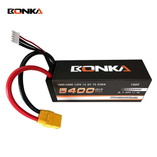 BONKA 5400mAh 100C 4S 14.8V Hardcase Lipo Battery